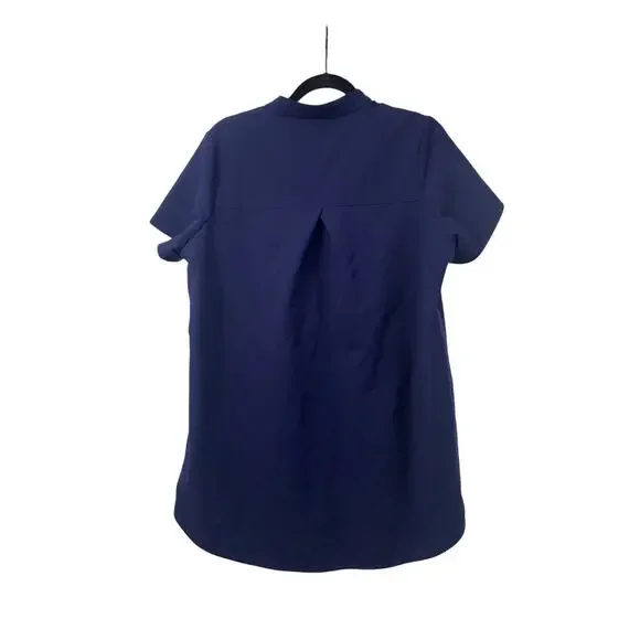 Figs Scrub Top Labor Delivery Womens Medium Navy Short Sleeve W21SW1012 - Picture 5 of 10